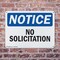 Signmission No Solicitation OSHA Notice Sign, Plastic, 14in W x 10in L, 2PK OS-2PACK-NS-P-1014-L-16197 - alternate 7
